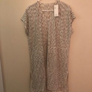 Eileen Fisher painterly organic linen jersey NWT